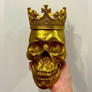 Gold Skull with Crown